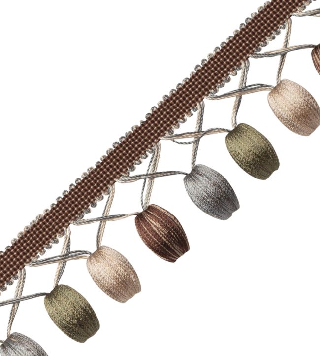 Margaux Beaded Fringe Trimming by Samuel & Sons Aubergine