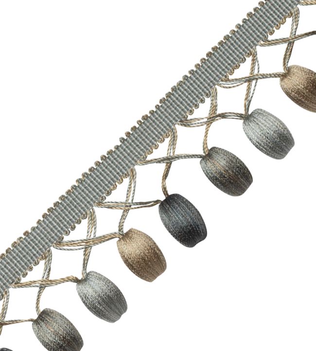 Margaux Beaded Fringe Trimming by Samuel & Sons Verdigris