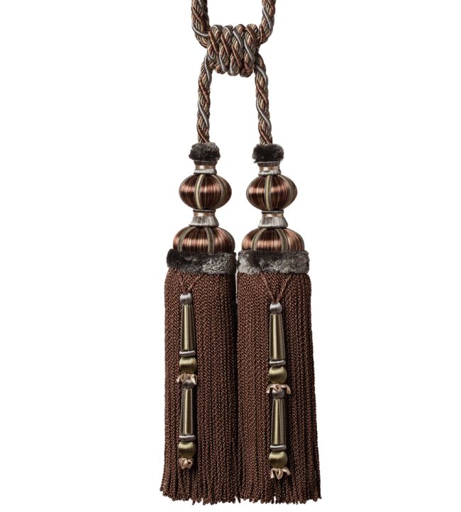 Margaux Double Tassel Tieback Trimming by Samuel & Sons Aubergine