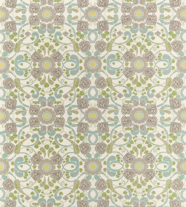 Margaux Fabric by Thibaut Beige and Yellow