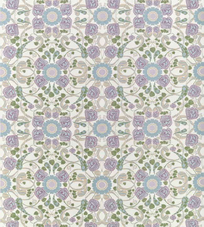 Margaux Fabric by Thibaut Lavender and Blue