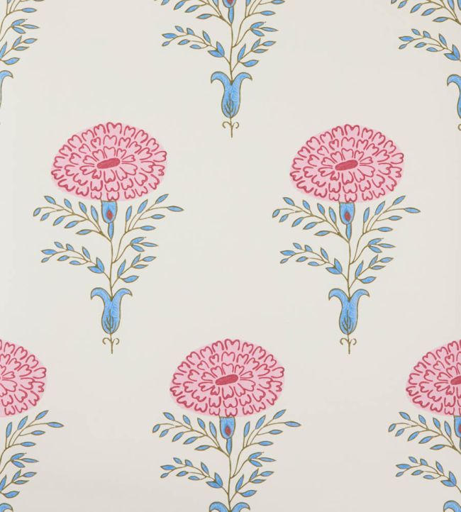Marigold Wallpaper by Molly Mahon Pink/Blue