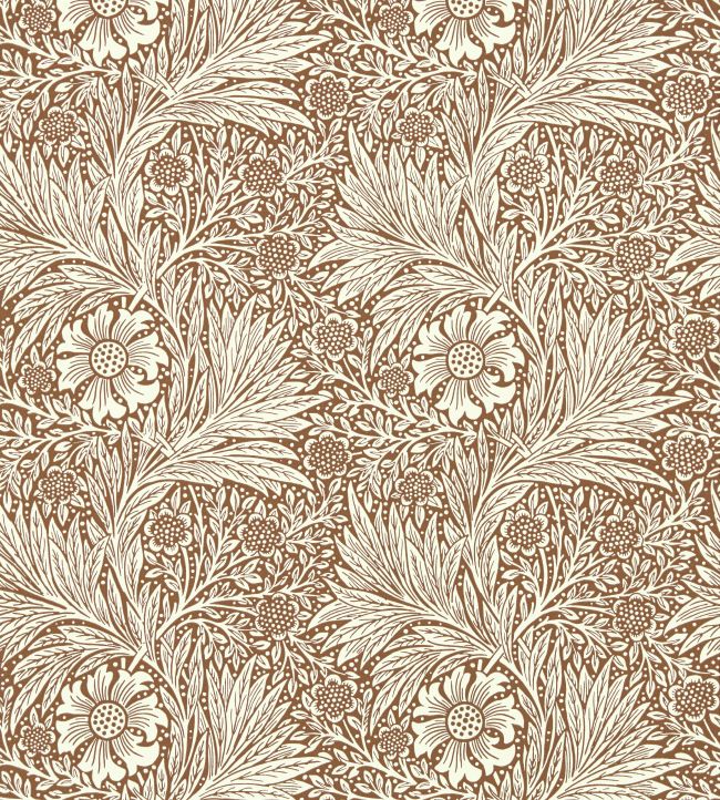 Marigold Wallpaper by Morris & Co Chocolate/Cream