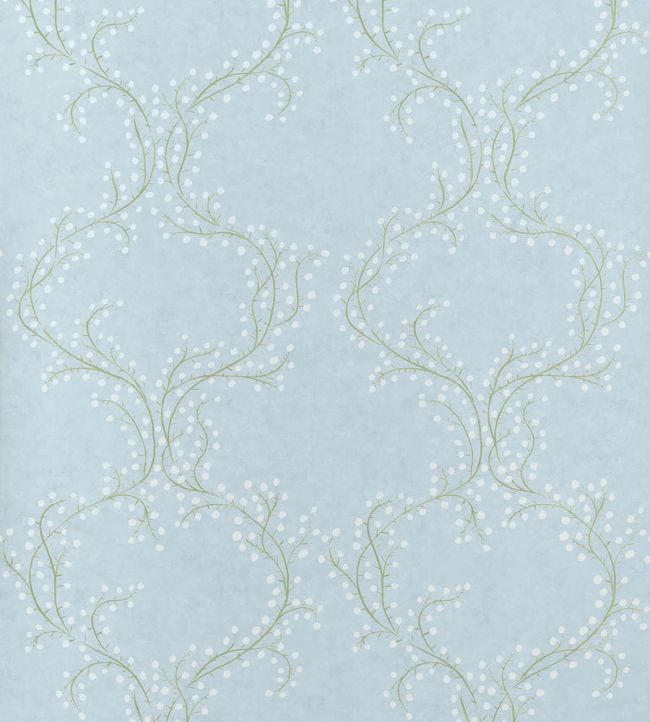 Markle Trail Wallpaper by Thibaut Spa Blue