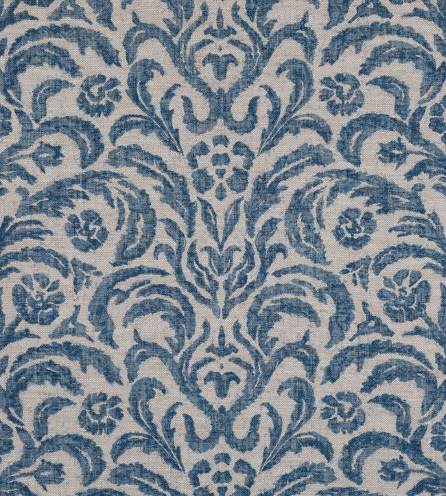 Marlborough Fabric by Fermoie Blue