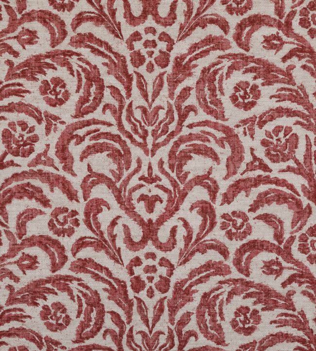 Marlborough Fabric by Fermoie Dark Red