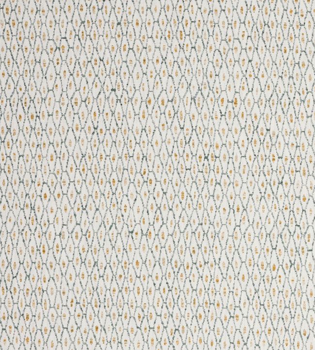 Maroc Fabric by Jane Churchill Gold/Teal