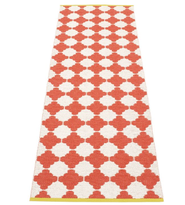 Pappelina Marre Runner rug Coral Red/Vanilla MA2745 Coral Red/Vanilla