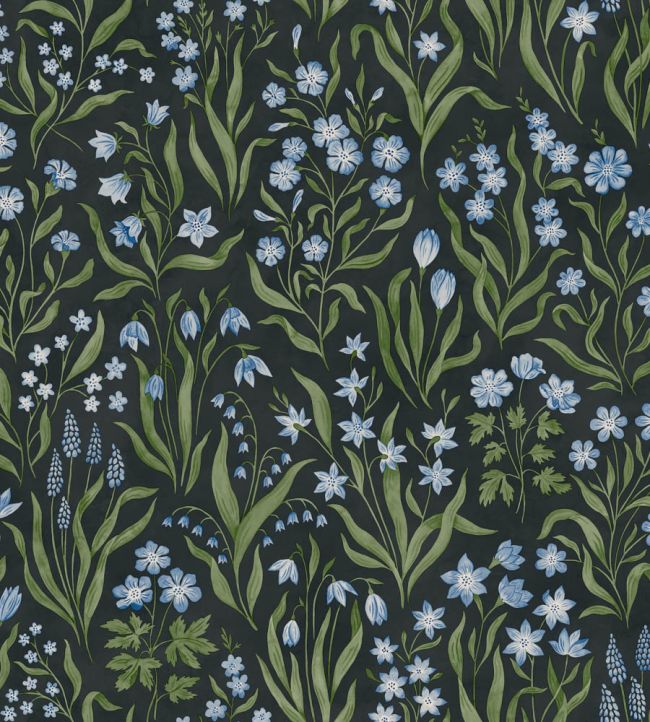 Marta Wallpaper by Sandberg Charcoal