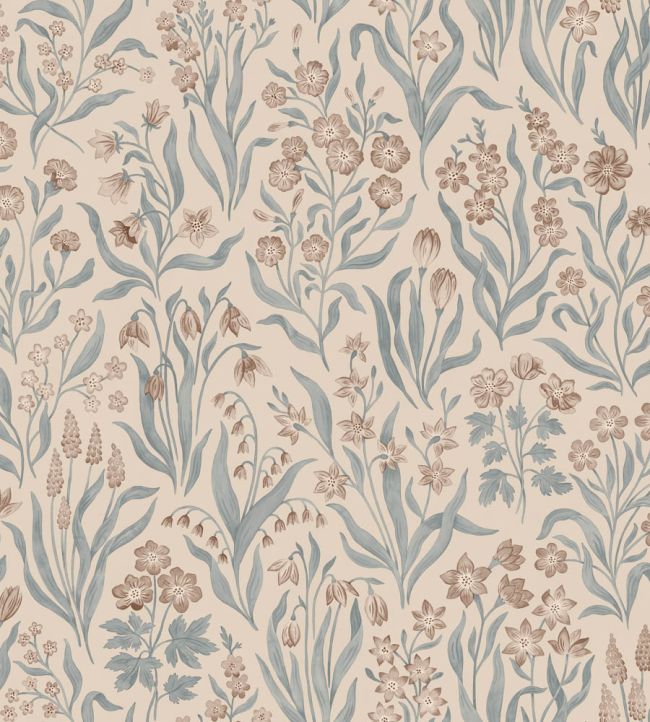 Marta Wallpaper by Sandberg Misty Blue