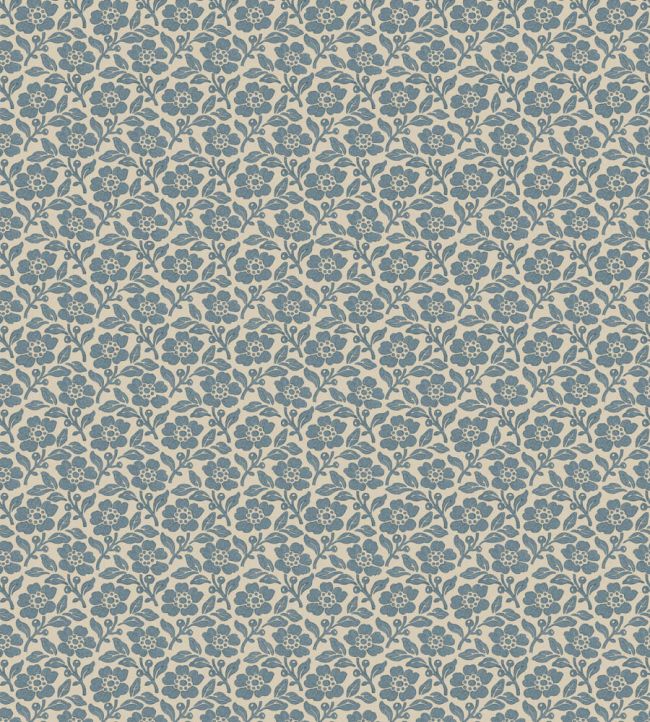 Martock Sprig Wallpaper by Mulberry Home Blue