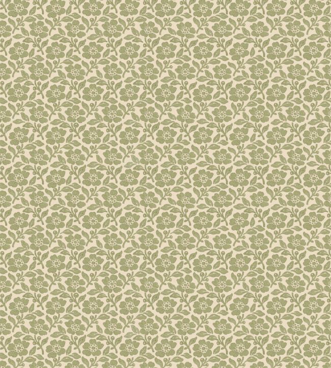 Martock Sprig Wallpaper by Mulberry Home Moss
