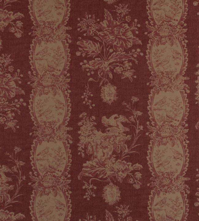 Les Oiseaux Fabric by Marvic Cerise