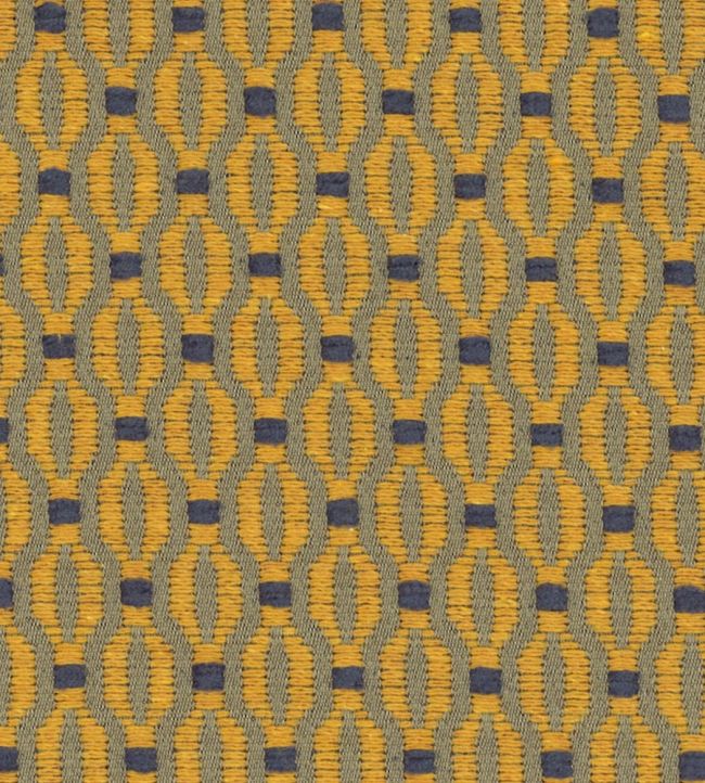 Trellis Fabric by Marvic Ochre