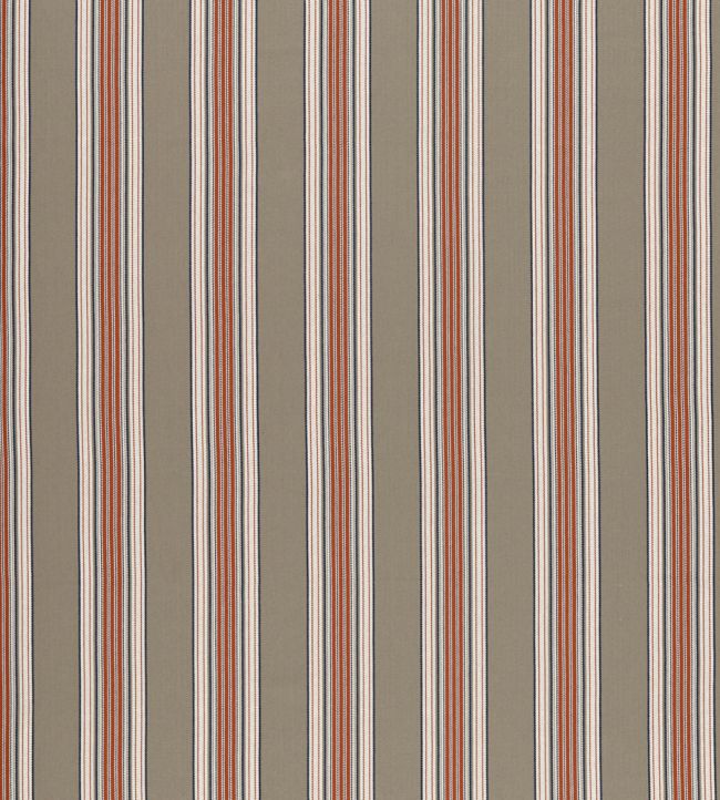 Marylebone Fabric by Clarke & Clarke Navy/Rouge