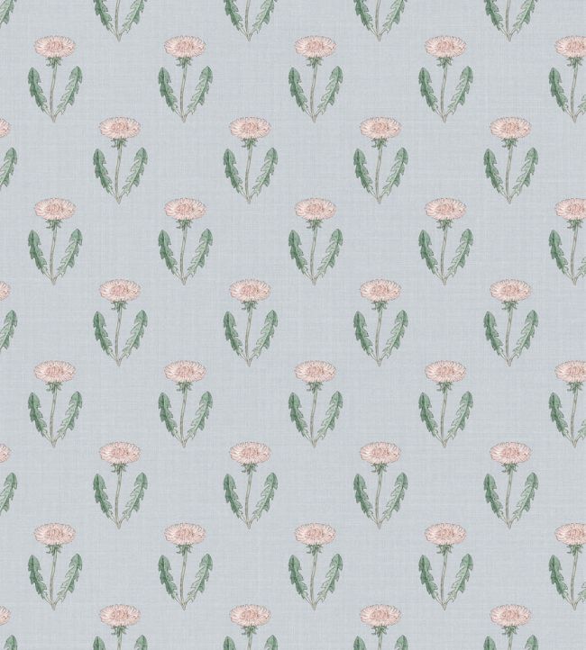 Maskrosen Wallpaper by Sandberg Soft Blue