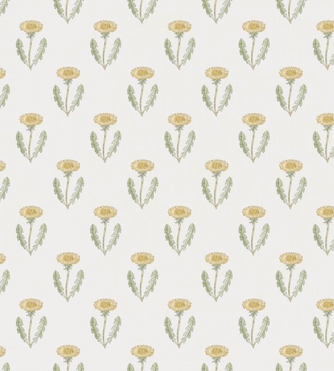 Maskrosen Wallpaper by Sandberg Spring Green