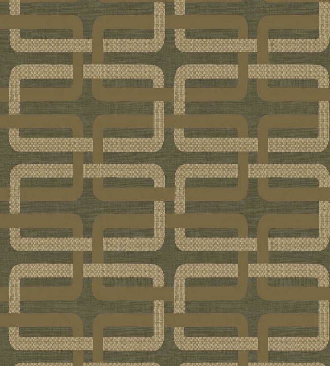 Matjara Wallpaper by Casamance Kaki/Dore