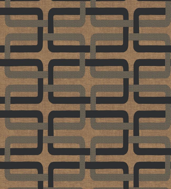 Matjara Wallpaper by Casamance Noir/Dore