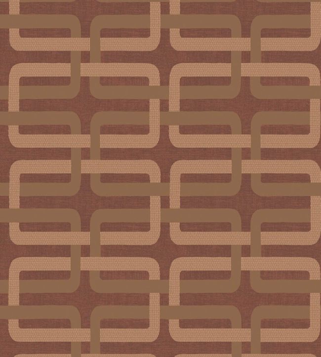 Matjara Wallpaper by Casamance Terracotta/Cuivre
