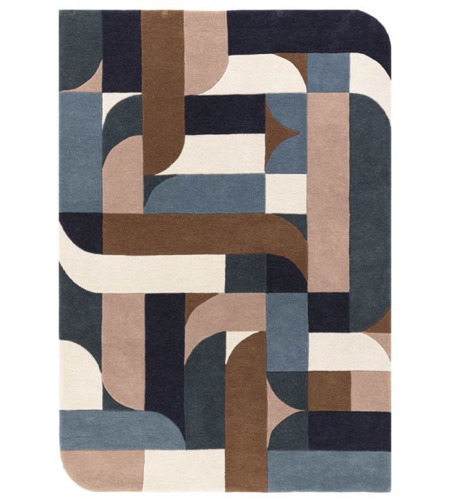 Asiatic Matrix Klotski rug Teal 89 MATR1201700089 Teal 89
