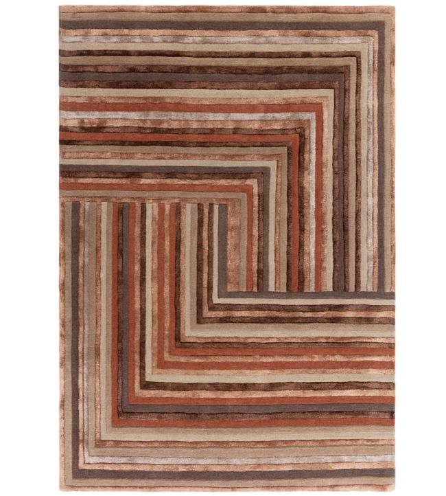 Asiatic Matrix Network rug Terracotta 80 MATR1201700080 Terracotta 80