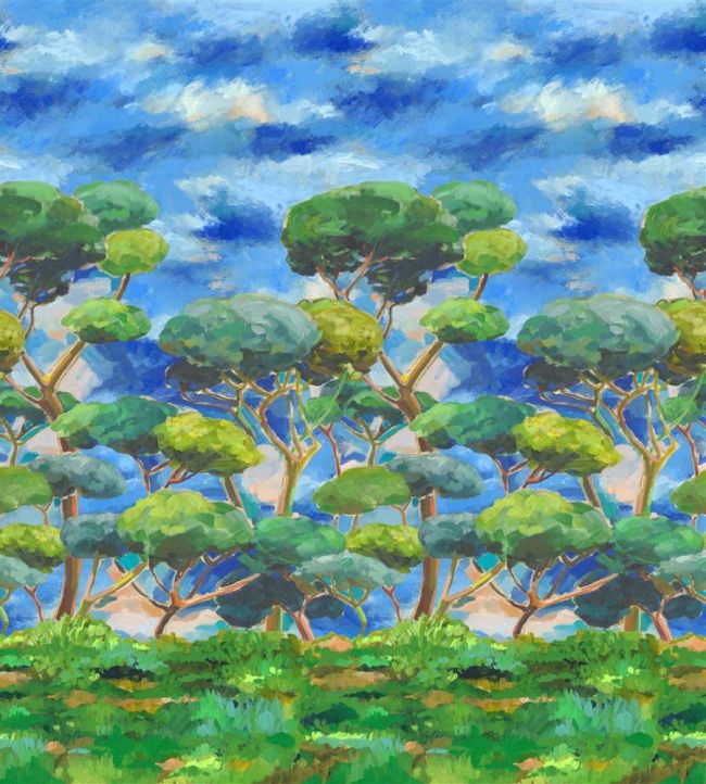 Matsu Mural by Designers Guild Cobalt