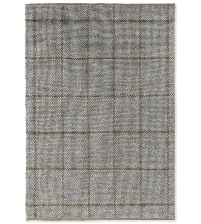 Brink & Campman Craft Matter Check rug Slate/Olive 49104140200 Slate/Olive