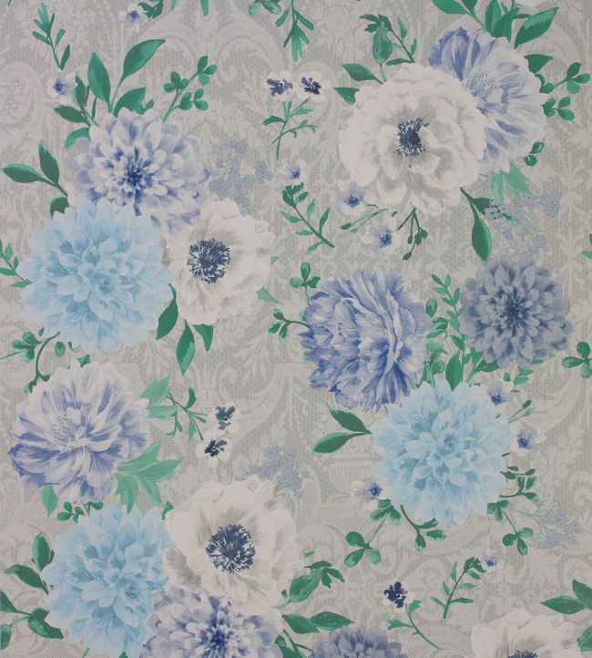 Duchess Garden Wallpaper by Matthew Williamson Grey/Persian