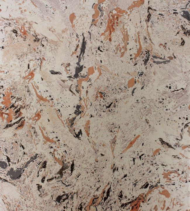 Makrana Wallpaper by Matthew Williamson Black/Copper