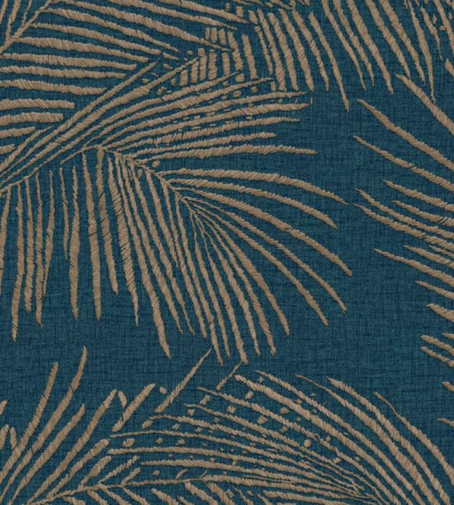 Maui Wallpaper by Arte Prussian Blue