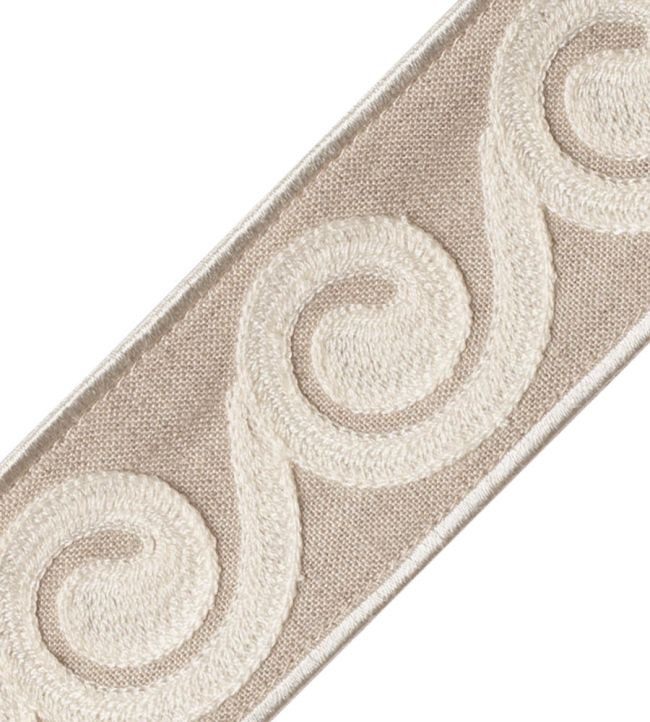 Maui Embroidered Border Trimming by Samuel & Sons Dune