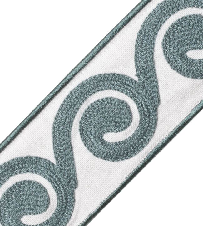 Maui Embroidered Border Trimming by Samuel & Sons Tidepool