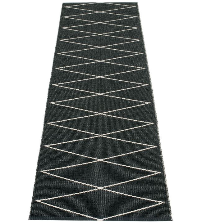 Pappelina Max Runner rug Black/Vanilla MXX724 Black/Vanilla