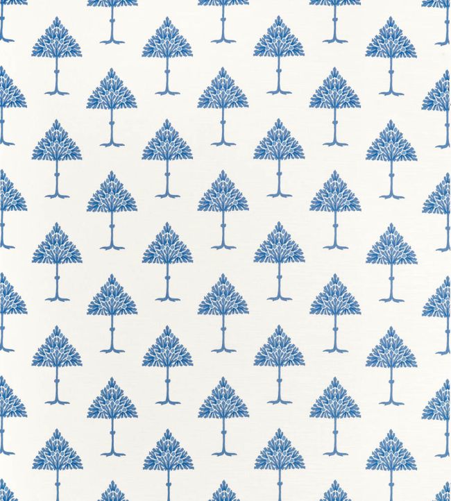May Tree Fabric by Thibaut Blue and White