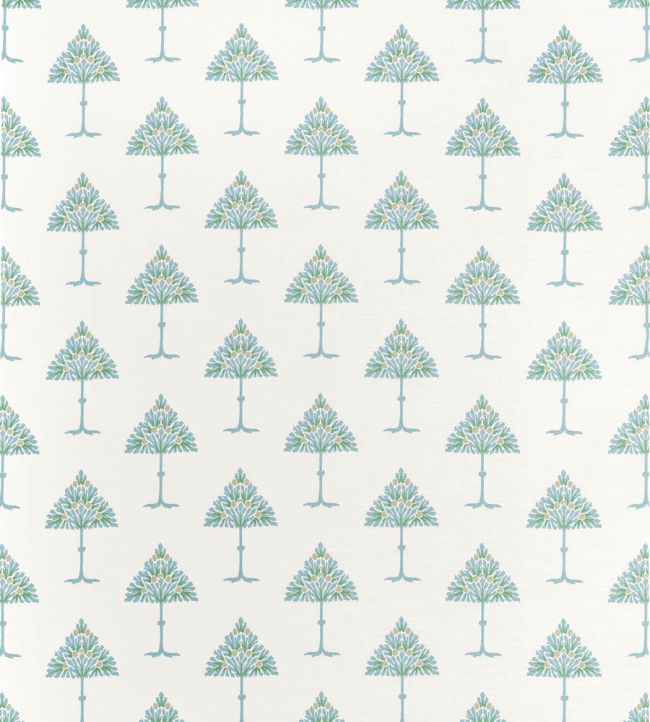 May Tree Fabric by Thibaut Spa Blue