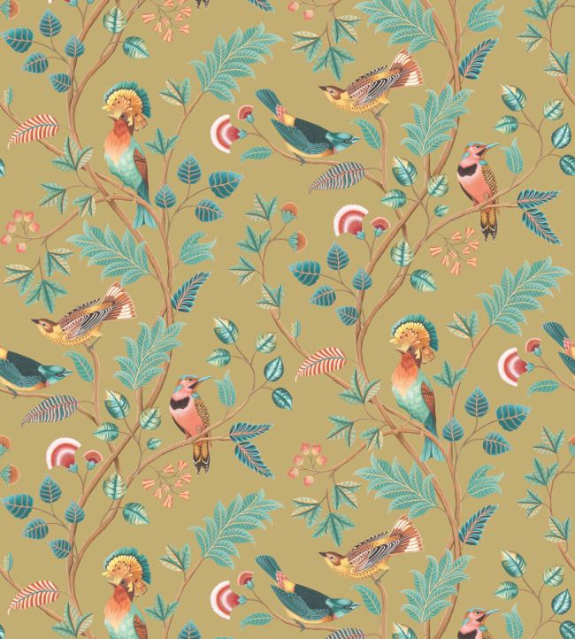 Mayani Metallic Wallpaper by Osborne & Little Metallic Gold