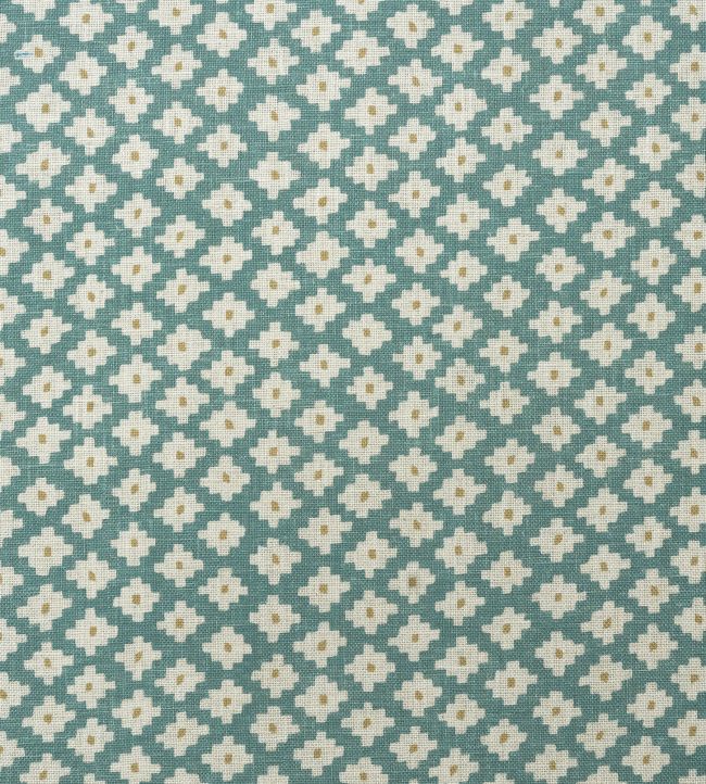 Maze Fabric by Andrew Martin Turquoise