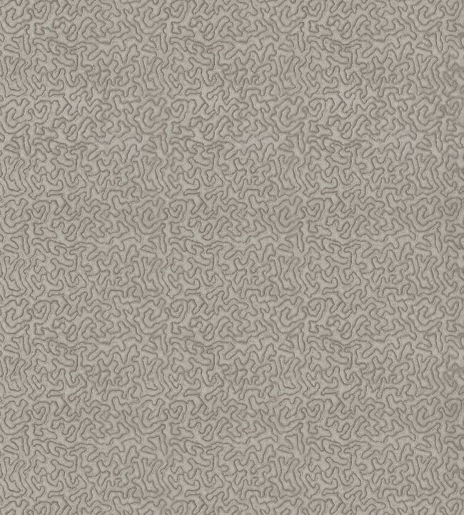 Maze Fabric by Zoffany Silver