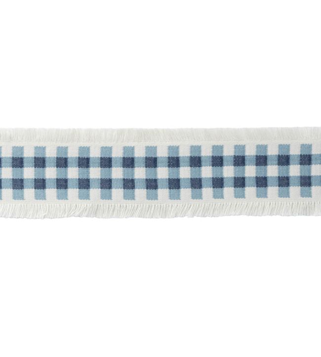 MDS Check Border Trimming by Samuel & Sons Azure