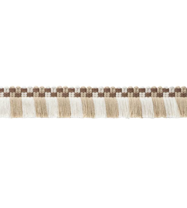 MDS Check Brush Fringe Trimming by Samuel & Sons Natural