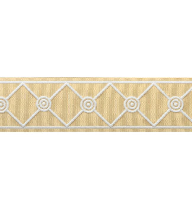 MDS Embroidered Lattice Borber Trimming by Samuel & Sons Goldenrod