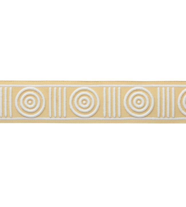 MDS Embroidered Rosette Border Trimming by Samuel & Sons Goldenrod