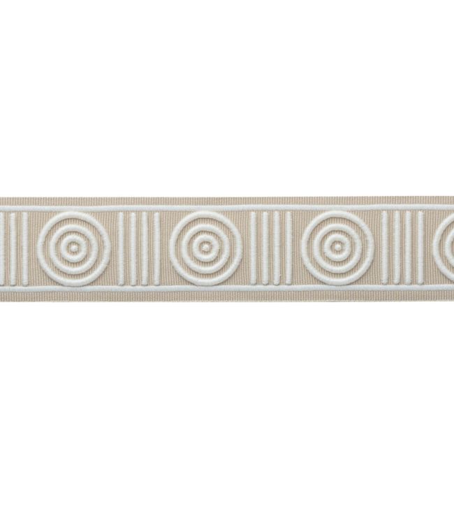 MDS Embroidered Rosette Border Trimming by Samuel & Sons Natural