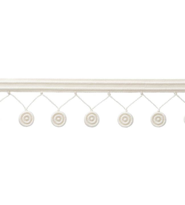 MDS Rosette Fringe Trimming by Samuel & Sons Ivory