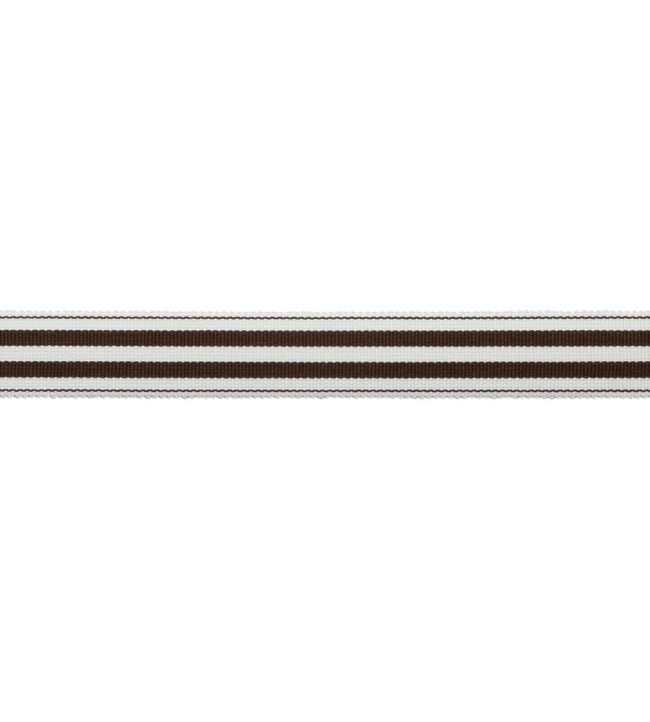 MDS Stripe Border 2.6cm Trimming by Samuel & Sons Chocolate