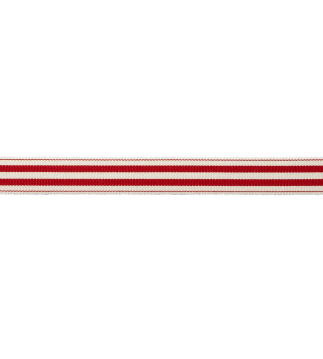 MDS Stripe Border 2.6cm Trimming by Samuel & Sons Red