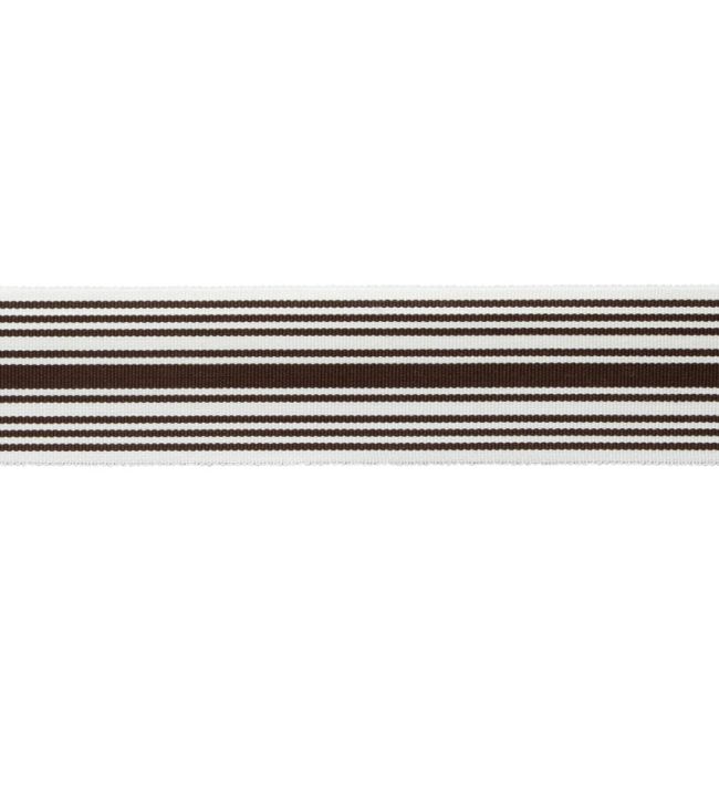 MDS Stripe Border 5.1cm Trimming by Samuel & Sons Chocolate