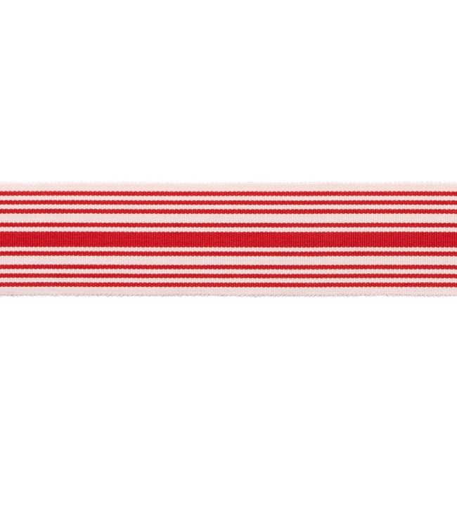MDS Stripe Border 5.1cm Trimming by Samuel & Sons Poppy