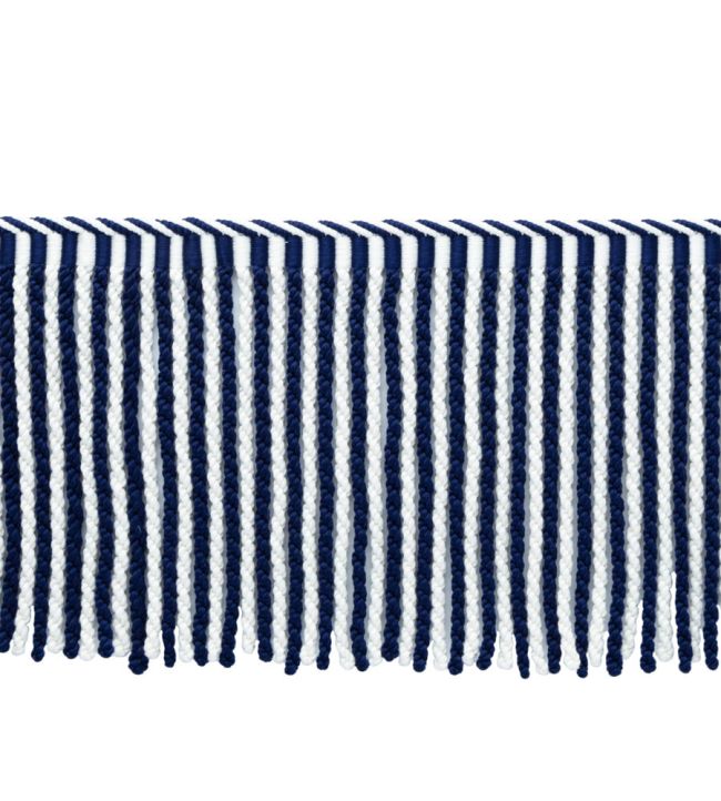 MDS Stripe Bullion Fringe 21cm Trimming by Samuel & Sons Sapphire
